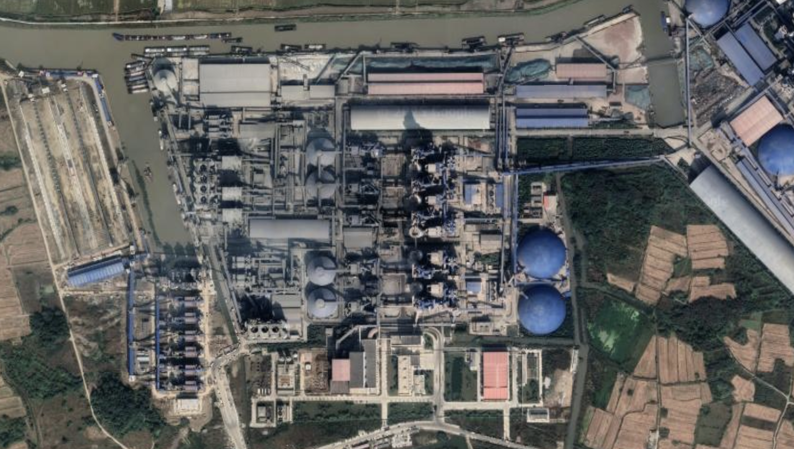 Jinfeng Cement Plant, Changzhou, Jiangsu, China. Map Data: Google, Image ©2025 Airbus, CNES/Airbus, Landsat/Copernicus, Maxar Technologies