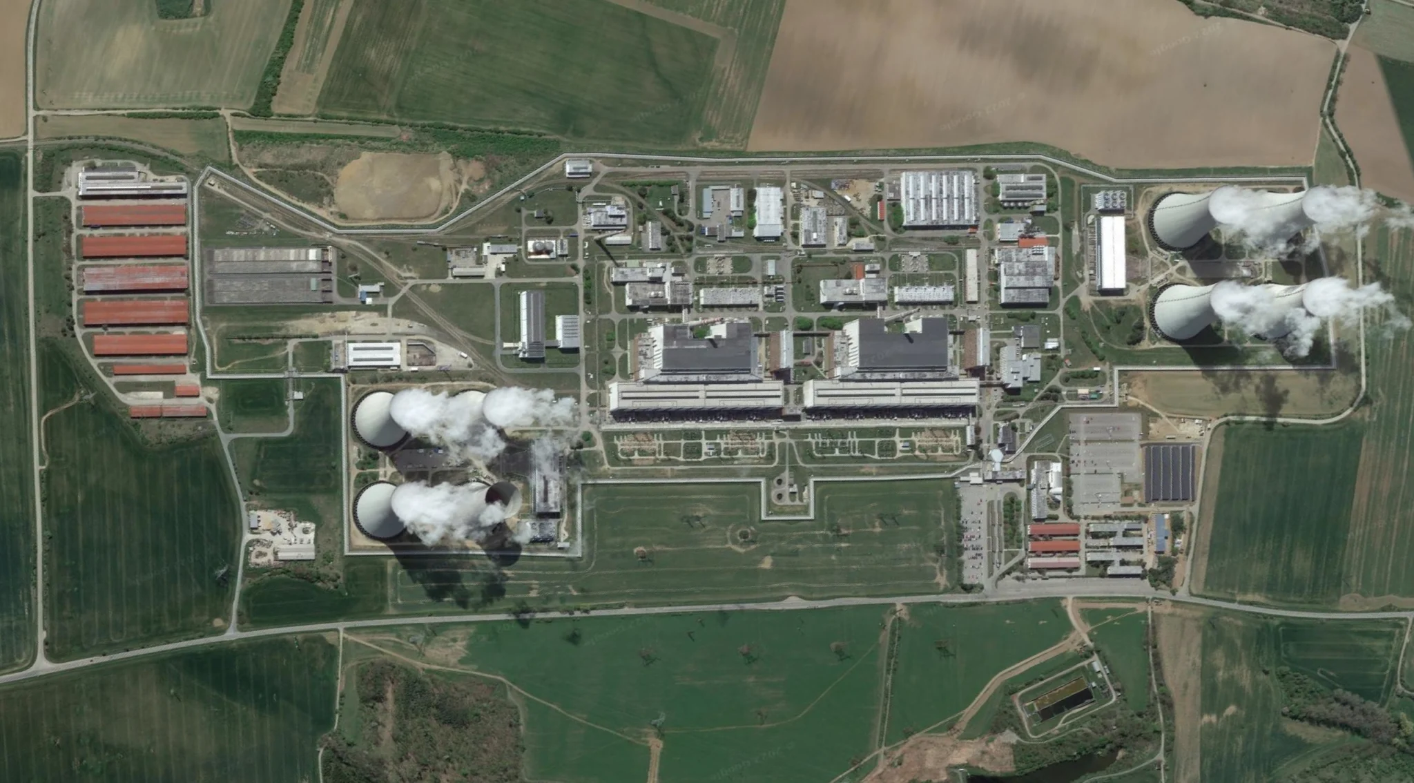 Dukovany Nuclear Power Plant, Rouchovany, Czech Republic Map data: Google