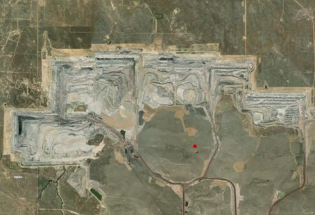 Open pit coal mine, United States